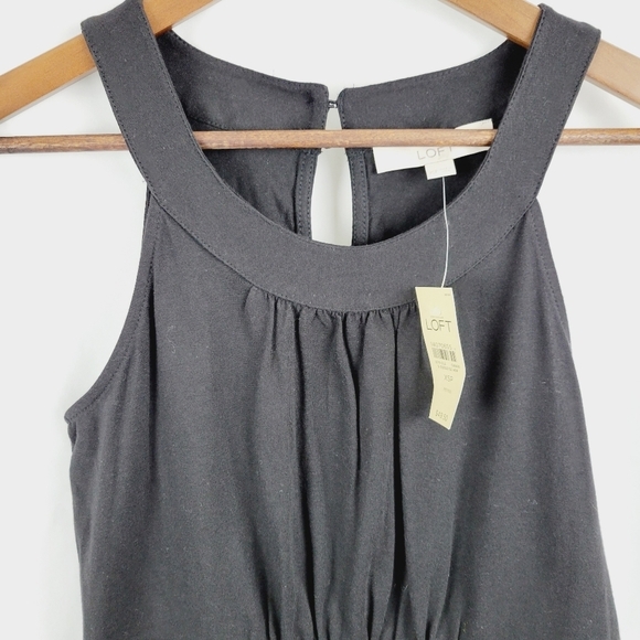 NWT Loft scoop neck little black dress size XS - Picture 5 of 9